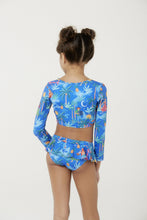 Load image into Gallery viewer, Model Back: Blueman Girl's Two-Piece Biquini Peteca Simpatia Inf
