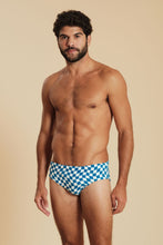 Load image into Gallery viewer, Model Front: Blueman Sunga / Boxer Sunga Rick Xadrez