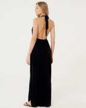 Load image into Gallery viewer, Image 04: Blueman Maxi Dresses Vestido Saida Duo Liso Preto Mistica