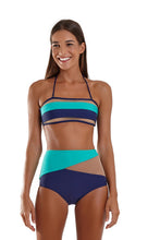 Load image into Gallery viewer, Model Front: Blueman Bottom Bottom Polinesia Azul Marinho