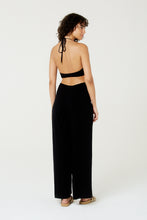 Load image into Gallery viewer, Model Back: Blueman Jumpsuits Macacao No Liso Preto Mistico