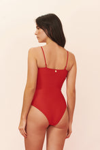 Load image into Gallery viewer, Model Back: Blueman One-Piece Maio Vermelho Paola