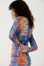 Load image into Gallery viewer, Image 03: Blueman Mini Dress Vestido Tule Manga Longa Escama