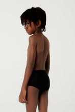 Load image into Gallery viewer, Model Back: Blueman Boy's Swimwear Sunga Army Tripe Color Ver24 Preto