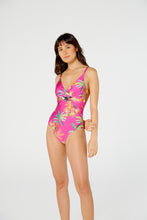 Load image into Gallery viewer, Model Front: Blueman One-Piece Maio Atracao Mata
