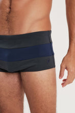 Load image into Gallery viewer, Image 03: Blueman Sunga / Boxer Sunga Army Crepúsculo Bicolor Liso Cinza