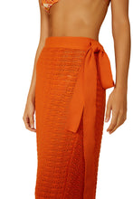 Load image into Gallery viewer, Image 06: Blueman Beach Skirt Laranja-Tricot Saia