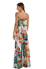 Load image into Gallery viewer, Model Back: Blueman Maxi Dresses Vestido Longo Olivia Tropical Mess