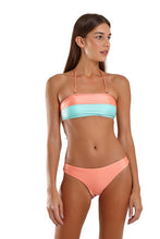 Load image into Gallery viewer, Image 03: Blueman Top Top Bicolor Zig Laranja
