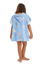 Load image into Gallery viewer, Model Back: Blueman Beach Towel Poncho Mini Surfer Sticker