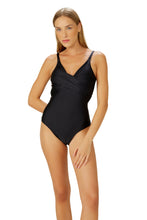 Load image into Gallery viewer, Model Front: Blueman One-Piece Maio New Atracao Preto