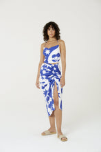 Load image into Gallery viewer, Model Front: Blueman Beach Skirt Bottom Set Cerise