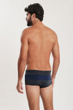 Load image into Gallery viewer, Model Back: Blueman Sunga / Boxer Sunga Army Crepúsculo Bicolor Liso Cinza