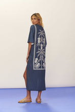 Load image into Gallery viewer, Model Back: Blueman Kaftans / Cover Ups Kaftan Dress Seiva-Doce-Azul