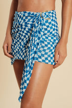 Load image into Gallery viewer, Gallery: Blueman Beach Skirt Xadrez Mini Skirt Fivela