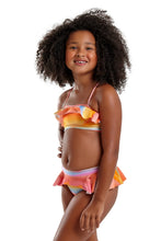 Load image into Gallery viewer, Image 02: Blueman Girl's Two-Piece Biquini Peteca Sunset