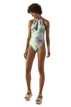 Load image into Gallery viewer, Model Front: Blueman One-Piece Gotas Levemente