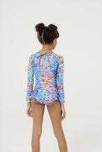 Load image into Gallery viewer, Model Back: Blueman Girl's One-Piece Maio Amber Escama Inf