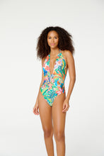 Load image into Gallery viewer, Model Front: Blueman One-Piece Maio Biju Selvagem
