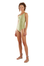 Load image into Gallery viewer, Model Front: Blueman One-Piece Maio Capri Verde