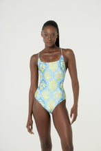 Load image into Gallery viewer, Model Front: Blueman One-Piece Maio Hip Hop Polen