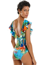 Load image into Gallery viewer, Model Back: Blueman One-Piece Maio Hula Maresia
