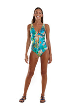 Load image into Gallery viewer, Model Front: Blueman One-Piece Maio Show Blue