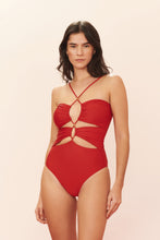 Load image into Gallery viewer, Model Front: Blueman One-Piece Maio Vermelho Paola