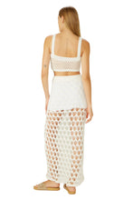 Load image into Gallery viewer, Model Back: Blueman Beach Top Off-White Top-Tricot