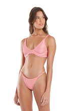 Load image into Gallery viewer, Model Front: Blueman Top Top Fox Textura Shine Light