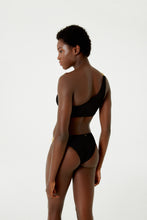 Load image into Gallery viewer, Model Back: Blueman Bottom Bottom Textura Wavy Shine Preto
