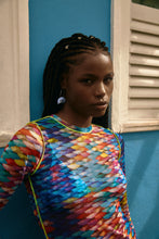 Load image into Gallery viewer, Image 10: Blueman Mini Dress Vestido Tule Manga Longa Escama
