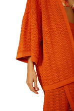 Load image into Gallery viewer, Image 05: Blueman Kaftans / Cover Ups Laranja-Tricot Kimono
