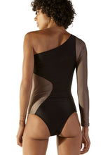 Load image into Gallery viewer, Image 05: Blueman One-Piece Ornamento Caramel Preto
