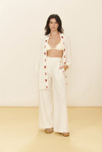 Load image into Gallery viewer, Model Front: Blueman Kaftans / Cover Ups Kimono Jade Offwhite
