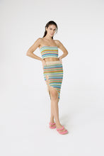 Load image into Gallery viewer, Model Front: Blueman Beach Skirt Bottom Crochet Listras
