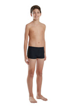 Load image into Gallery viewer, Model Front: Blueman Boy's Swimwear Sunga Berlim Fit Preto
