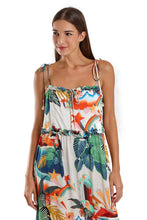 Load image into Gallery viewer, Image 02: Blueman Maxi Dresses Vestido Longo Olivia Tropical Mess

