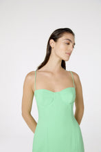Load image into Gallery viewer, Image 03: Blueman Midi Dress Vestido Fenda Liso Color
