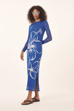 Load image into Gallery viewer, Model Front: Blueman Maxi Dresses Luau Tule Long
