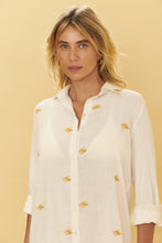 Load image into Gallery viewer, Image 02: Blueman Shirtdress Longsleeve Shirt Offwhite
