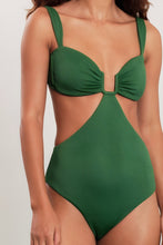 Load image into Gallery viewer, Image 02: Blueman One-Piece Green Textured Quenia
