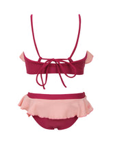 Load image into Gallery viewer, Product Back: Blueman Girl's Two-Piece Biquini Peteca Roxo
