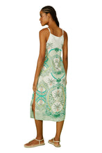 Load image into Gallery viewer, Model Back: Blueman Beach Skirt Vestido Mikaela Azulejaria
