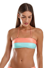 Load image into Gallery viewer, Image 06: Blueman Top Top Bicolor Zig Laranja
