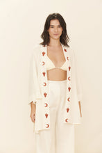 Load image into Gallery viewer, Gallery: Blueman Kaftans / Cover Ups Kimono Jade Offwhite
