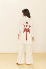 Load image into Gallery viewer, Model Back: Blueman Kaftans / Cover Ups Kimono Jade Offwhite
