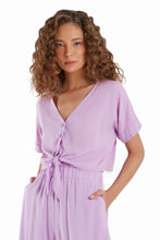 Load image into Gallery viewer, Gallery: Blueman Beach Top Blusa Laco Botoes Liso Roxo
