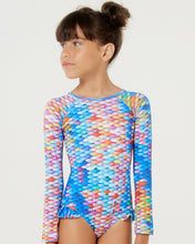 Load image into Gallery viewer, Gallery: Blueman Girl's One-Piece Maio Amber Escama Inf
