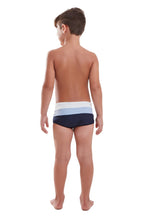 Load image into Gallery viewer, Model Back: Blueman Boy's Swimwear Sunga Army Crepusculo Fresh Marinho Inf
